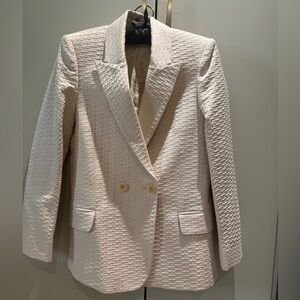 Zadig & Voltaire Cream Textured Blazer